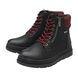 Lotus Lace Up Boots - Black Red - ULB387/38 SAUNDRA TEX